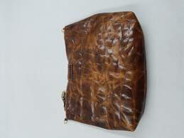 Furla Cognac Croc Shoulder Bag COA alternative image