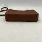 Michael Kors Womens Brown Leather Semi Chain Strap Inner Pocket Crossbody Bag image number 4