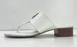 Michael Kors Ireland Leather Thong Sandals White 7.5 alternative image