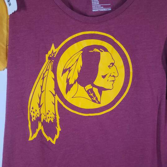 Womens Washington Redskins Football-NFL Athletic Cut Pullover T-Shirt Size Large image number 3