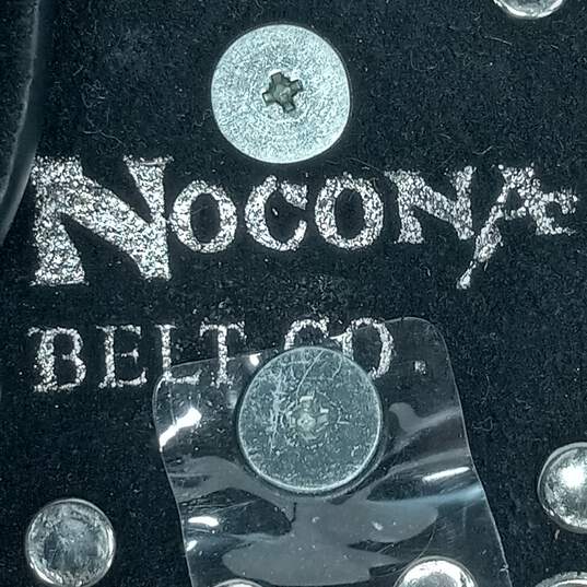 Nocona Belt Co Black Leather Belt image number 6