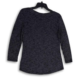 NWT Womens Gray Polka Dot Embellished Crisscross Blouse Top Size Small alternative image