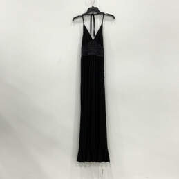 Womens Black Halter Neck Sleeveless Regular Fit Maxi Dress Size Small