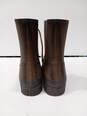 Steel Shank Men's Brown Rubber Mid Calf Lace Up Boots Size 9 image number 4