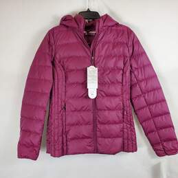 Heat Keep Women Purple Puffer Jacket SZ S NWT