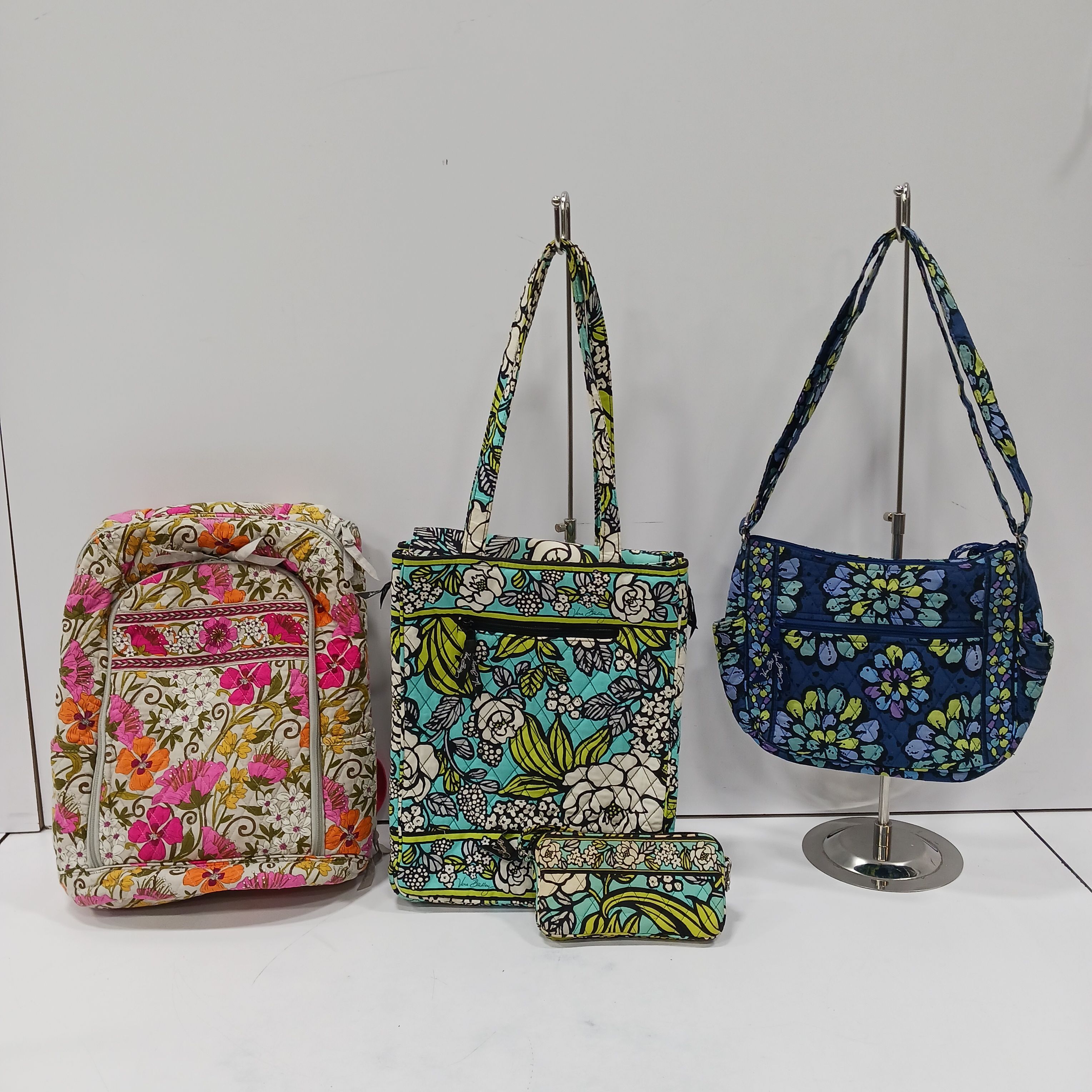 Medium Size Handbag Green with Pink Flower Design. – lakshya bags
