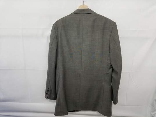 Oscar de la Renta Vintage Grey Wool Suit Jacket Men's Size 40 L image number 2