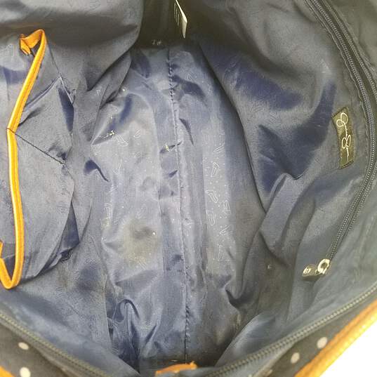 Jessica Simpson Polka Dot Luggage Tote Bag Blue image number 5