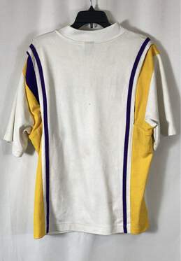 Nike Mens White Los Angeles Lakers 1/4 Zip Basketball Athleticwear Jersey Size M alternative image