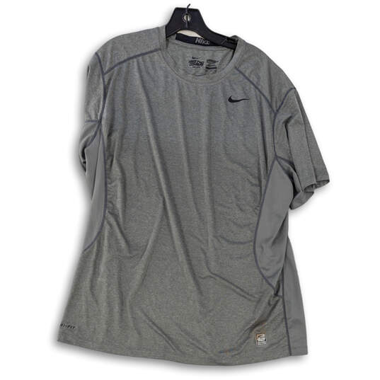 Mens Gray Pro Combat Dri-Fit Fitted Short Sleeve Pullover T-Shirt Size XXL image number 1