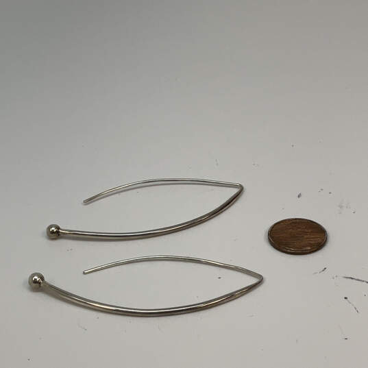 Designer Silpada 925 Sterling Silver Balancing Act Threader Dangle Earrings image number 2