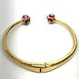 Designer Kate Spade Gold-Tone Multicolor Ball Crystal Marmalade Bracelet image number 2