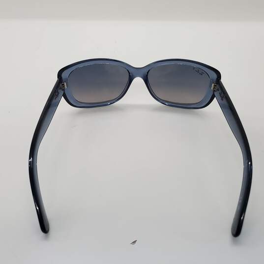 Ray-Ban Jackie Ohh Polished Transparent Blue Polarized Sunglasses RB4101 image number 4