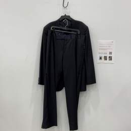 Giorgio Armani Mens Black Blazer & Pants 2 Piece Suit Set Size 60L With COA
