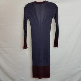 Rag + Bone stretch wool knit long colorblock duster cardigan XXS alternative image