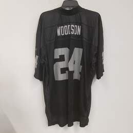 Reebok Mens Black Las Vegas Raiders Charles Woodson #24 NFL Jersey Size XL alternative image