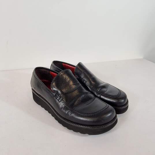 Donald J Pliner Italy Black Leather Slip Loafers Shoes Women's Size 7.5 M image number 3