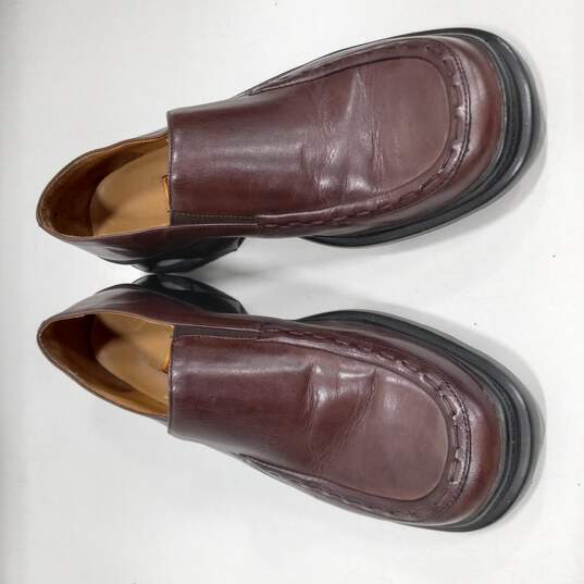 Men's Cole Haan Brown Leather Slip On Soft Comfort Casual Dress Loafer Shoes 7 image number 2
