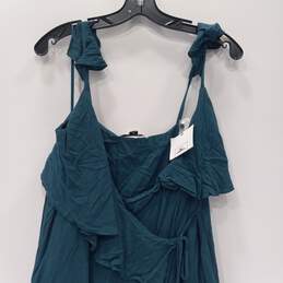O'Neill Women's Teal Ruffle Wrap Mini Dress Size S NWT alternative image
