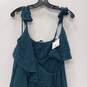 O'Neill Women's Teal Ruffle Wrap Mini Dress Size S NWT image number 2
