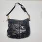 Michael Kors Black Patent Leather Studded Crossbody Bag 14x12x2" image number 2