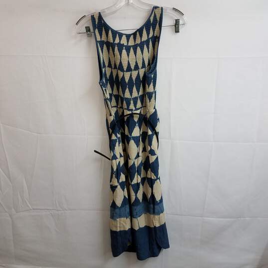 Maeve Anthropologie batik tie dye smocked fit and flare cotton dress 2 image number 3
