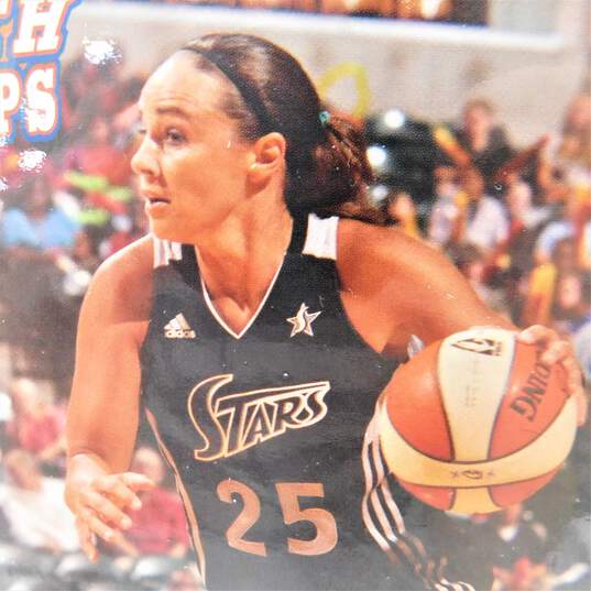 2012 HOF Becky Hammon Panini Math Hoops 5x7 Basketball Card San Antonio Silver Stars image number 2