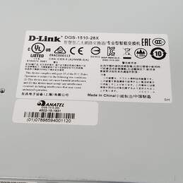Untested D-Link DGS-1510-28X Network Switch Gigabit Pro #6 w/o Cables for P/R alternative image