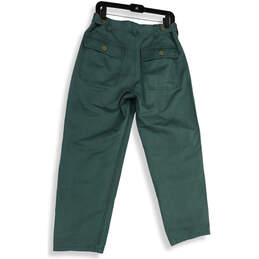 NWT Mens Green Flat Front Pockets Regular Fit Ankle Pants Size 30X30 alternative image