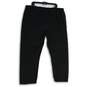 NWT Womens Black Elastic Waist Side Stripe Slash Pocket Ankle Pants Size 4R image number 2