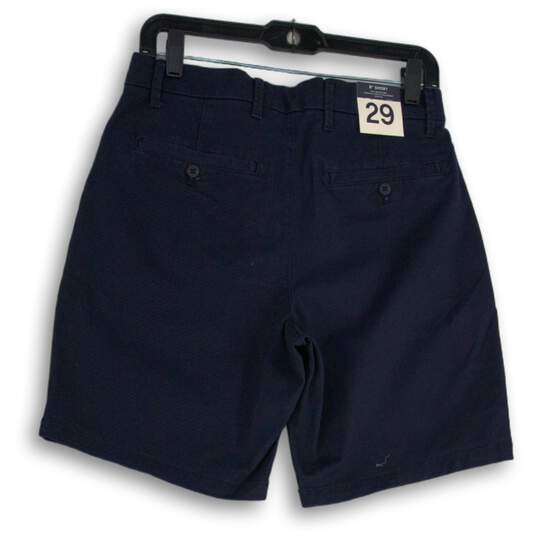 NWT GAP Womens Navy Blue Flat Front Slash Pocket Chino Shorts Size 29 image number 2
