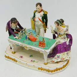 Scheibe Alsbach German Porcelain Napoleon Prepares For Coronation Figural