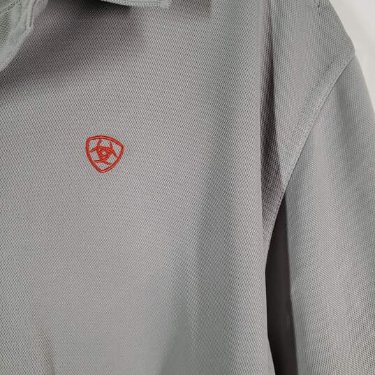 Mens Tek Heat Series Collared Short Sleeve Activewear Polo Shirt Size Large image number 3