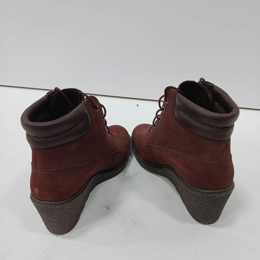 Timberland Red Women's Boots Size 9 image number 3