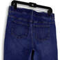 Womens Blue Medium Wash Pockets Regular Fit Denim Tapered Jeans Size 12 image number 4