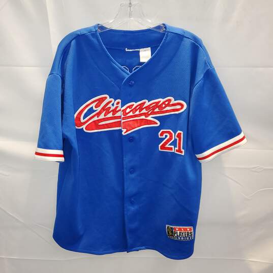 Vintage MLB Players Choice Chicago Cubs Sammy Sosa Jersey Size L image number 1