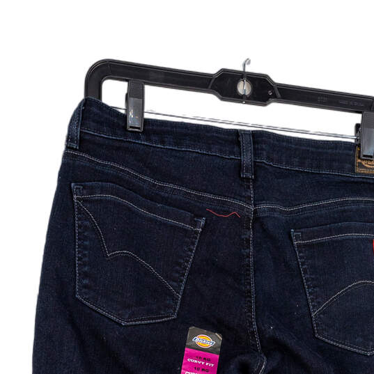 NWT Womens Blue Denim Medium Wash Curvy Fit Bootcut Jeans Size 10 Reg image number 4
