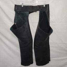 Cross Country Leathers Black Zip Leg Riding Chaps No Size alternative image