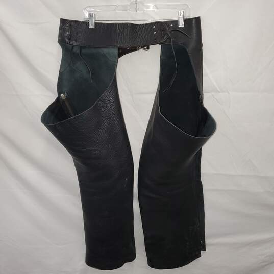 Cross Country Leathers Black Zip Leg Riding Chaps No Size image number 2