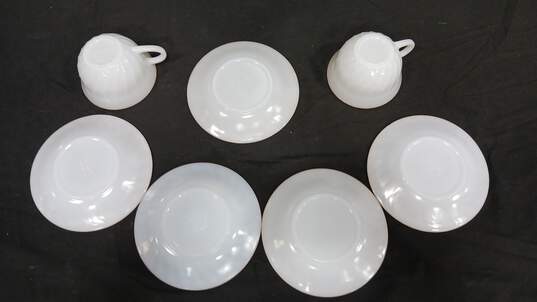Bundle of 7 Fire King Cups & Saucers image number 4