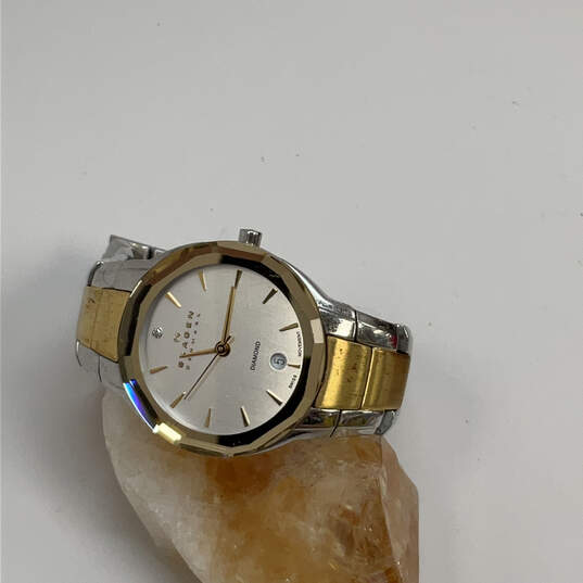 Designer Skagen SKW2104 Two-Tone Round Dial Chain Strap Analog Wristwatch image number 1