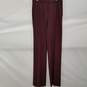 Theory Burgundy Dress Pants Size 2 image number 1