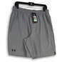 NWT Mens Gray Elastic Waist Flat Front Pull-On Athletic Shorts Size L image number 1