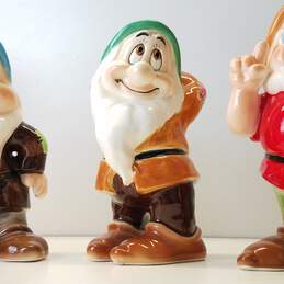 Disney Seven Dwarfs Porcelain Figurines Made in Japan 1980 alternative image