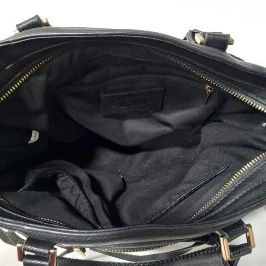 Bass Shoulder Leather Black Handbag image number 5