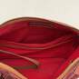 Dooney Bourke Womens Red Leather Inner Pockets Adjustable Zip Shoulder Purse image number 5