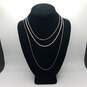 B.B Sterling Silver Asst. Chain Jewelry Bundle 3pcs 19.4g image number 5