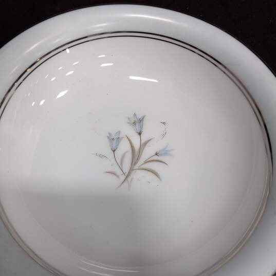 Set of 7 Vintage Bluebell Floral Bowls, Plates, Tea Cup & Saucer image number 4