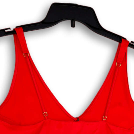 NWT Womens Red Sleeveless Wide Strap V-Neck Pullover Camisole Top Size M image number 4