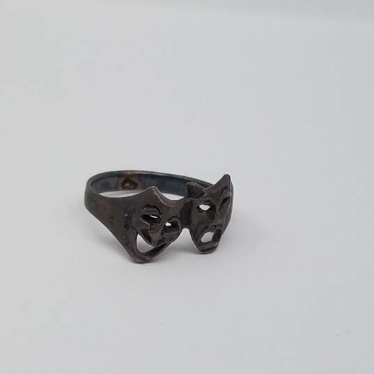 Sterling Silver Earring Sz 3, 5 1/2, 8, 8 1/2 Ring Bundle 7pcs 15.3g image number 7